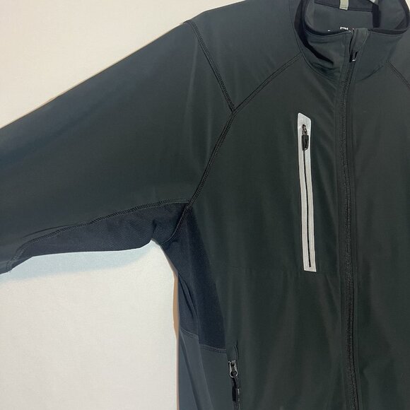 RLX Ralph Lauren Mens Golf Windbreaker Winter Jacket Medium Size Full Zip Black - Picture 12 of 16
